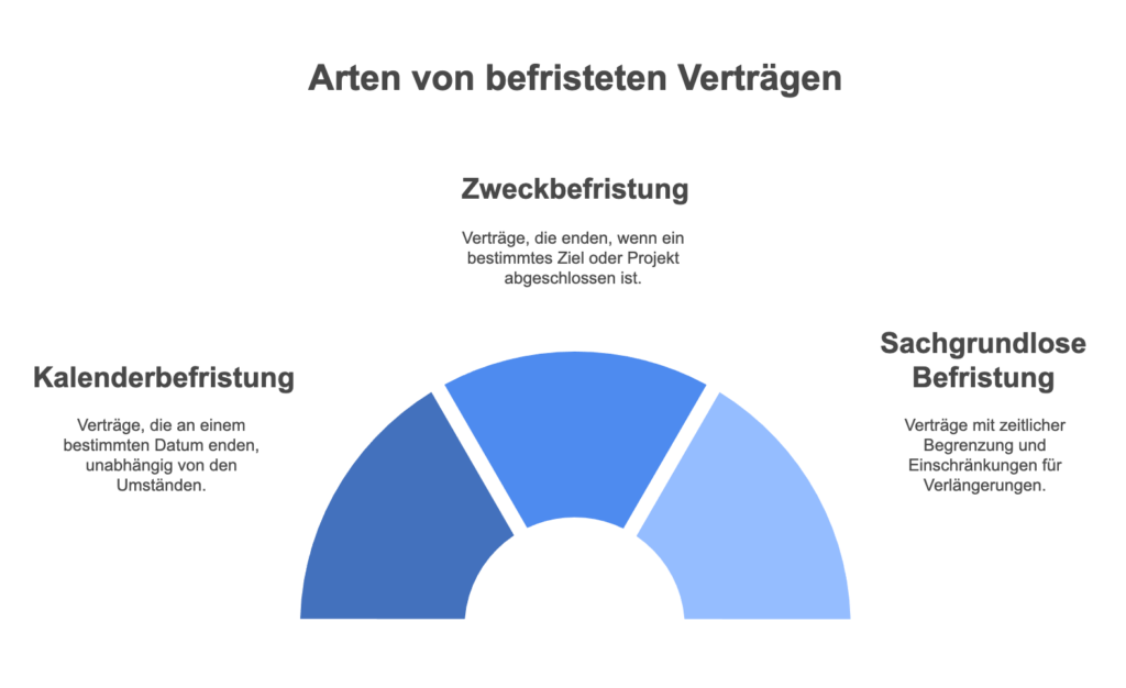 Arten von befristeten Verträgen