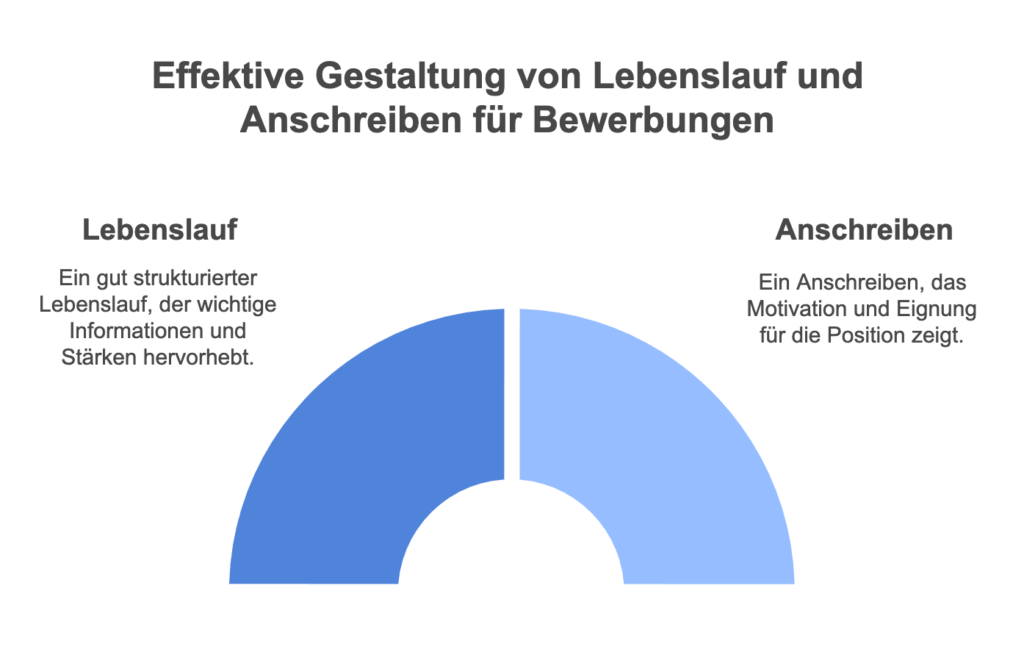 Effektive Gestaltung von Lebenslauf und Anschreiben für Bewerbungen