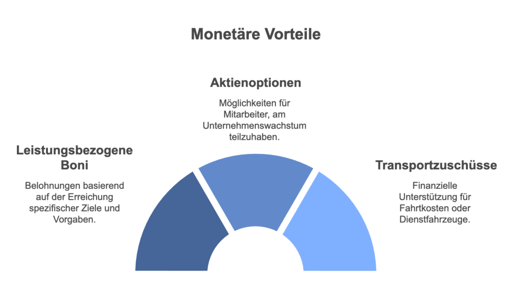 monetäre Zusatzleistungen und Vorteile