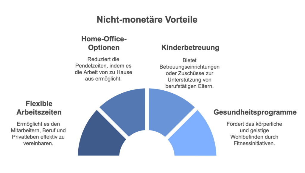 nicht monetäre Zusatzleistungen und Vorteile